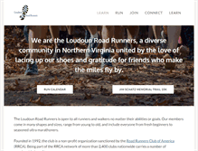 Tablet Screenshot of loudounroadrunners.org